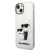 Karl Lagerfeld IML Glitter NFT Karl & Choupette - Coque iPhone 14 (Transparente)