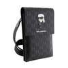 Karl Lagerfeld Saffiano Monogram Ikonik - Telefontasche (schwarz)