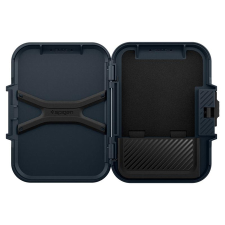 Spigen Lock Fit MagSafe - magnetická peněženka (kovová břidlicová)
