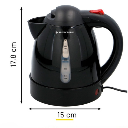 Dunlop - Car Kettle for Bus/Truck 0.8 L 24V 250W (Black)