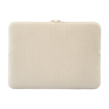 TUCANO Velluto 2 - Cover per MacBook Air 13" (M4/M3/M2/M1/2025-2018) / Pro 13" / Laptop 12" (crema)