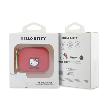 Hello Kitty Silicone 3D Kitty Head - AirPods Pro 2 Hülle (fuchsia)
