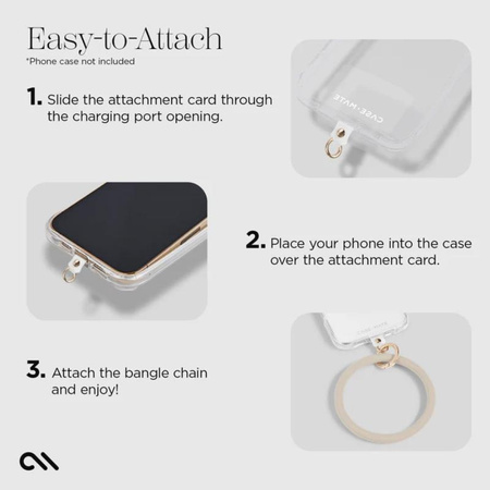 Case-Mate Phone Bangle - Brelok / bransoletka na nadgarstek do smartfona (Nude)
