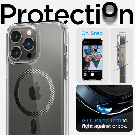Spigen Ultra Hybrid Mag MagSafe – Etui do iPhone 14 Pro (Carbon Fiber)