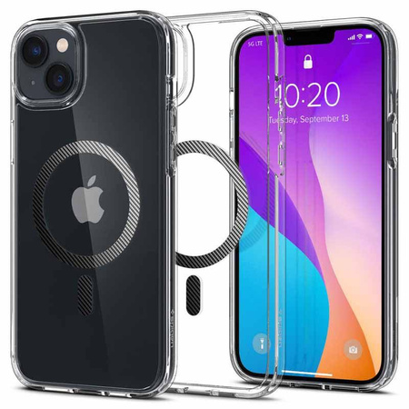 Spigen Ultra Hybrid MagSafe - pouzdro pro iPhone 14 (Carbon Fiber)