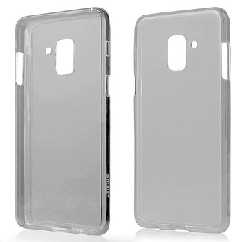 Mercury Transparent Jelly - Pouzdro pro Samsung Galaxy A8 (2018) (černé/průhledné)
