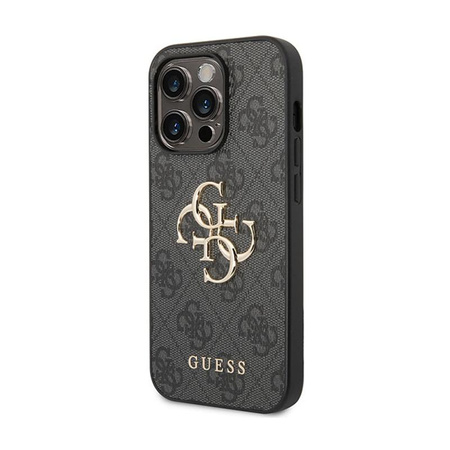 Guess 4G Big Metal Logo - Schutzhülle für iPhone 15 Pro (grau)