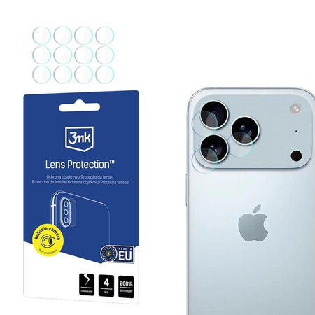 SZKŁO HYBRYDOWE 6H 3MK NA APARAT DO IPHONE 17 PRO MAX OCHRONNE NA OBIEKTYW