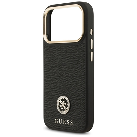 Guess Grained Strass Logo MagSafe - Case iPhone 17 Pro (black)