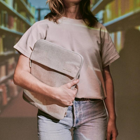 Incase Crosstown Sleeve Woolenex-szel - MacBook Pro 14" (M4/M3/M2/M1/2024-2021) zsebes borító (Limestone)