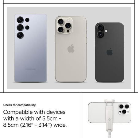 Spigen S541W Bluetooth Selfie Stick állvány - okostelefon állvány / szelfibot tartó (Dune Beige)
