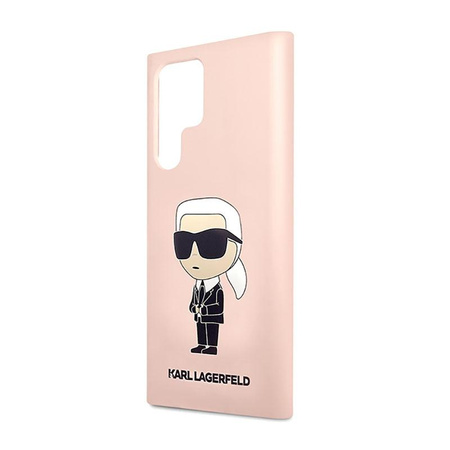 Karl Lagerfeld Silicone NFT Ikonik - Samsung Galaxy S23 Ultra Case (pink)