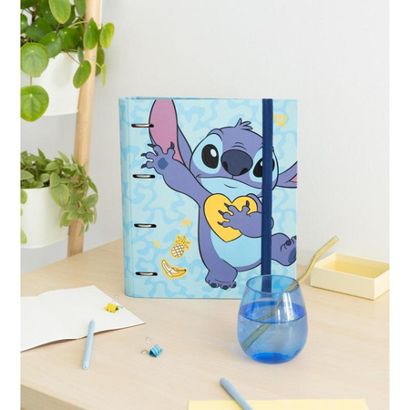 Disney Stitch - pořadač A4 z kolekce Tropical (4 kroužky, gumička)