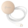 Guess Bundle Pack MagSafe IML Marble - Set of case for iPhone 14 Plus + MagSafe charger (Black/Gold)