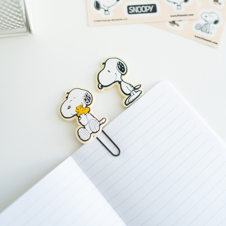 Przybory Szkolne Snoopy dla Dzieci Zestaw Piórnik Długopis Notesy Spinacze