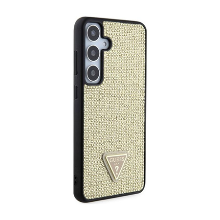Guess Strass-Dreieck - Samsung Galaxy S24+ Tasche (Gold)