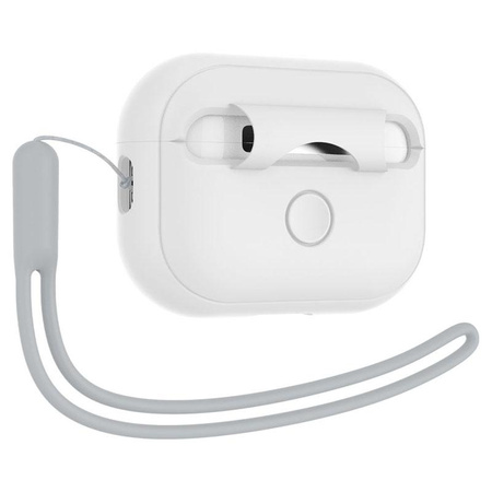 Spigen Silicone Fit Strap - Case for Apple AirPods Pro 1 / 2 (White / Gray)