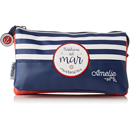 Amelie - Pencil case / cosmetic case from Marinero collection, 3 compartments
