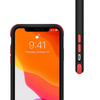 Průhledný kryt Crong Trace - kryt na iPhone 11 Pro (černý/červený)
