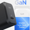 Spigen ArcStation Pro GaN-651 - Chargeur secteur USB-C PD 3.0 PPS 65W + câble USB-C (blanc)