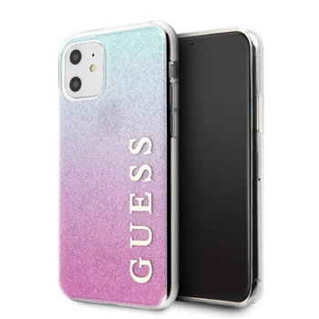 Guess Glitter Gradient - iPhone 11 Case (Pink/Blue)