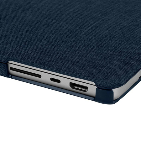 Incase Textured Hardshell in Woolenex - látkové pouzdro pro MacBook Pro 14" (2023-2021) (kobaltové)