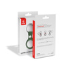 Crong Leather Case with Key Ring - Étui de protection en cuir avec porte-clés pour Apple AirTag (vert)