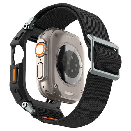 Spigen Lite Fit "Pro" - Pouzdro s řemínkem pro Apple Watch Ultra 1/2 49 mm (Matně černé)