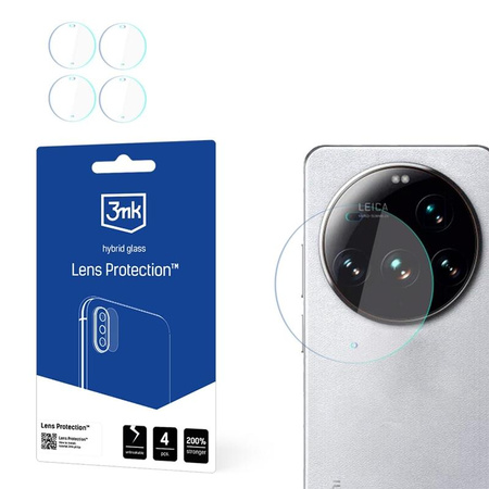 3mk objektív védelem - Xiaomi 15 Ultra kamera objektív üveg (4 készlet)