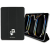 Karl Lagerfeld Book Cover Saffiano Magnetic Karl & Choupette - iPad Pro 11" M4 Case (2024) (black)