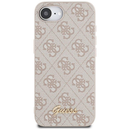 Guess 4G Script Logo MagSafe - Tasche für iPhone 16e (rosa)