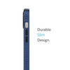 Speck Presidio2 Grip - protiskluzové pouzdro pro iPhone 15 Plus / 14 Plus (Coastal Blue / Black / White)
