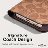 Coach Folio Signature C Case - pouzdro 2 v 1 s flipovým krytem iPhone 15 Pro (Tan)