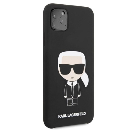 Karl Lagerfeld Fullbody Silicone Iconic - iPhone 11 Pro Max Case (Black)