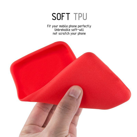 Crong Soft Skin Cover - iPhone Xs / X tok (piros)
