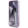 Guess Glitter Flowers Triangle Buttons MagSafe - Tasche für Samsung Galaxy S25 (lila)
