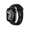 Crong Liquid - Řemínek pro Apple Watch 44/45/46/49 mm (černý)