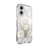 Speck Presidio Lux ClickLock & MagSafe - Pouzdro iPhone 16 (Sunshine Daisies / Clear / Gold)