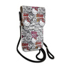 Hello Kitty Bőr címkék Graffiti zsinór - Crossbody telefontáska (bézs)