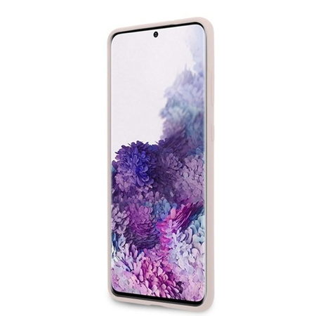 Pouzdro Karl Lagerfeld Fullbody Silicone Iconic - Samsung Galaxy S20+ (růžové)