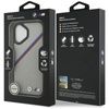 Custodia MagSafe per iPhone 17 con logo tricolore in metallo BMW M (grigio)