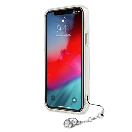 Guess 4G Big Logo Charm - iPhone 11 tok (ezüst charmok)