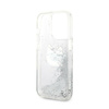 Karl Lagerfeld Liquid Glitter NFT Choupette Head - Etui iPhone 14 Pro Max (srebrny)