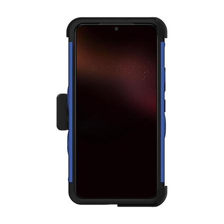 ZIZO BOLT Series - Armored case for Samsung Galaxy S22 with 9H glass for screen + holder with stand (blue)