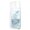 Pouzdro Guess Liquid Glitter 4G Big Logo - iPhone 13 (modré)
