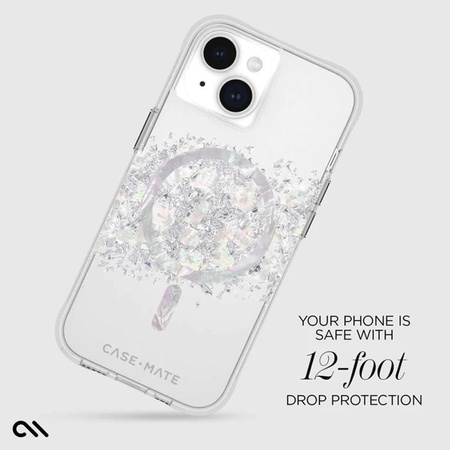 Case-Mate Karat MagSafe - iPhone 15 / iPhone 14 / iPhone 13 case decorated with mother of pearl (A Touch of Pearl)