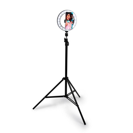 Grundig - Lampa pierścieniowa LED ze statywem do zdjęć, selfie, makijażu
