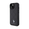 US Polo Assn Yoke Pattern - iPhone 15 Tasche (schwarz)