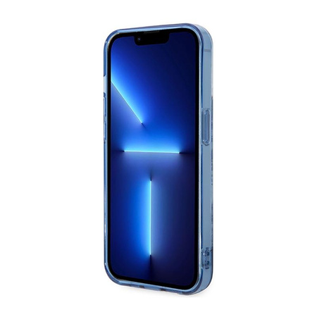 Guess Porcelain Collection - pouzdro pro iPhone 14 Pro (modré)