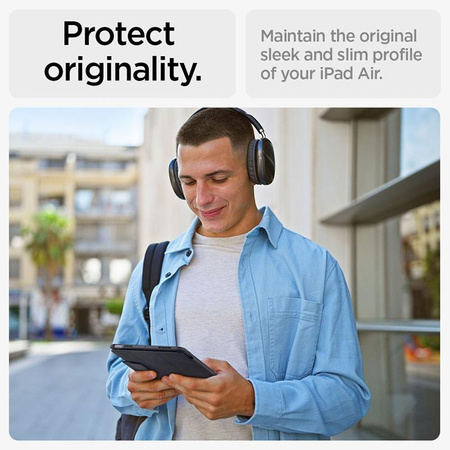 Spigen Ultra Hybrid Pro - Hülle für iPad Air 13" M2 (2024) (Schwarz)